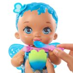 Papusa cu par albastru My garden baby Mattel - imagine 2
