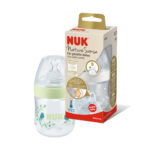 Sticluta NUK Nature Sense (plastic) 150 ml + tetina silicon (0-6) luni (S) (743018)