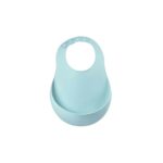Bavetica pentru copii din silicon moale si nasturi verde de la 0 luni Beaba