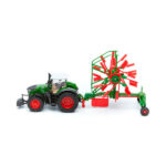 Model Tractor Fendt 1050 Vario cu greble rotative Bburago