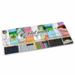 Creioane in box 45 culori GRAFIX