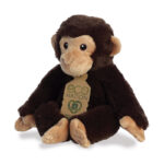 Jucarie plush Eco Nation  Cimpanzeu  24 cm AURORA - imagine 3