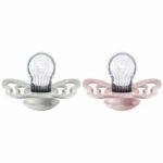 Suzete din silicon Bibs Couture (6-18 luni) culoarea Haze si Blossom
