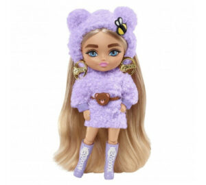 Barbie Extra Papusa mini in costum violet MATTEL — изображение 2