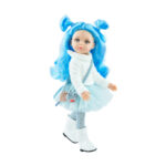 Papusa AMIGA cu par albastru 32сm Paola Reina