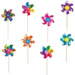 Moara de vant Multicolorata 15cm GIOBAS