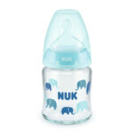 Sticluta NUK First Choice Temp (sticla) 120ml+ tetina silicon (0-6 luni)(M) (747114) - imagine 3