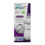 Philips Avent Biberon Natural 260 ml, Tetina ce imita forma sanului mamei, cu debit lent