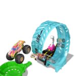 Pista Hot Wheels- Bucla moarta care lumineaza la intuneric MATTEL