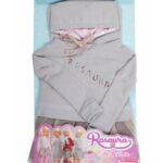 Imbracaminte de culoare gri pentru papusa 105 cm JESMAR