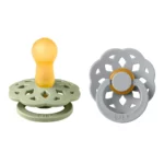 Suzeta din latex Bibs Boheme (0-6 luni) culoarea Sage