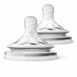 Philips Avent Tetina Natural 1luna+ cu debit lent, fara BPA, 2 bucati