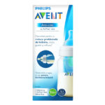 Philips Avent Biberon din plastic cu dispozitiv anticolici AirFree 260ml 1m+ SCF813/14