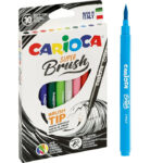 Set carioci SUPER-BRUSH Pereuta BOX 10 buc CARIOCA