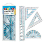 Set geometrie cu 4 instrumente CARIOCA