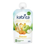 Piure banan-biscuiti-frisca Kabrita 6x100g