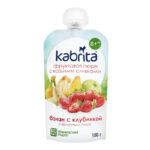 Piure banan-capsuna-frisca Kabrita 6x100g
