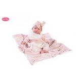 Papusa Reborn Berta cu accesorii si patura 52 cm Antonio Juan
