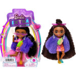 Papusa Barbie Extra Mini "Fashionista" in blana violet MATTEL