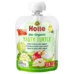 Holle Bio Organic piure cu iaurt Tasty Turtle de mere si pere (8 luni+) 85g