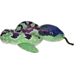 Jucarie de plus Sarpe verde violet 137cm Wild Republic