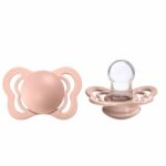 Suzeta din silicon Bibs Couture (0-6 luni) culoarea Blush