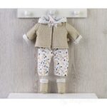 Imbracaminte Papusa 36 cm - costum bej ASI