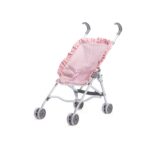 Carucior plimbare pentru papusi (56X27X53 CM)- roz ASI