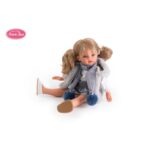 Papusa Emili 33 cm in vesta gri Antonio Juan