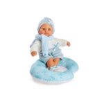Papusa Interactiva 34 cm cu perna albastra BARJUAN