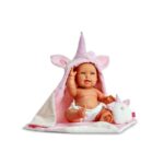 Papusa bebe ANDREA 38 cm Unicorn BERJUAN