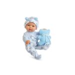 Papusa SMILE in pijama azurie BERJUAN