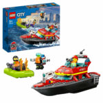 Barca de salvare a pompierilor CITY LEGO 60373