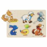 Puzzle din lemn 30*26 Animale domestice GOKI