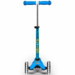 Trotineta Mini Deluxe LED albastru deschis MICRO