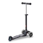 Trotineta Mini Deluxe Eco LED negru MICRO