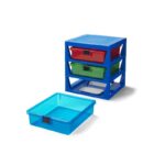 LEGO 3-DRAWER STORAGE RACK - BLUE