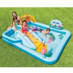 Centrul de joc gonflabil cu topogan JUNGLA 244x198x71cm, 57/493L, 2+ - imagine 2