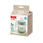 NUK Sticluta Nature plastic cu minere si adaptor 150ml 6+ luni