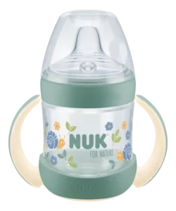 NUK Sticluta Nature plastic cu minere si adaptor 150ml 6+ luni - imagine 3