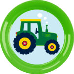 Plata - Tractor (18.5 cm) fabricat din plastic, fara BPA SPIEGELBURG