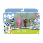 Set 4 figurine Bluey  and  Family Bluey MOOSE