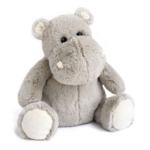 Jucarie de plus Hipopotam gri 25cm DOUDOU