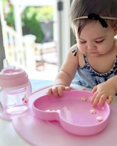 CHICCO farfurie/inimioara albastru 9M+ - imagine 2