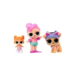 Set 3 figurine L.O.L. Surprise! seria OPP Tot + Pet + Lil Sis - Waves + Kansas K9 + Lil Beats - imagine 2