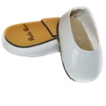 Incaltaminte Pantofi albi pentru papusa 32 cm