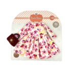 Imbracaminte Rochie cu flori roz/alb ROSA 32 CM 04454