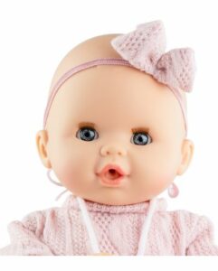Papusa Sonia interactiva in salopeta roz 36 cm PAOLA REINA - imagine 2
