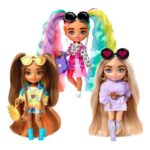 Papusa Barbie Extra Mini Doll With Moto Jacket MATTEL - imagine 2