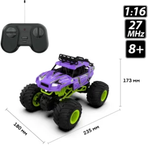 Masina cu telecomanda Bigfoot Off-road – Violet 1:16, 27 MHz Sulong Toys — изображение 2